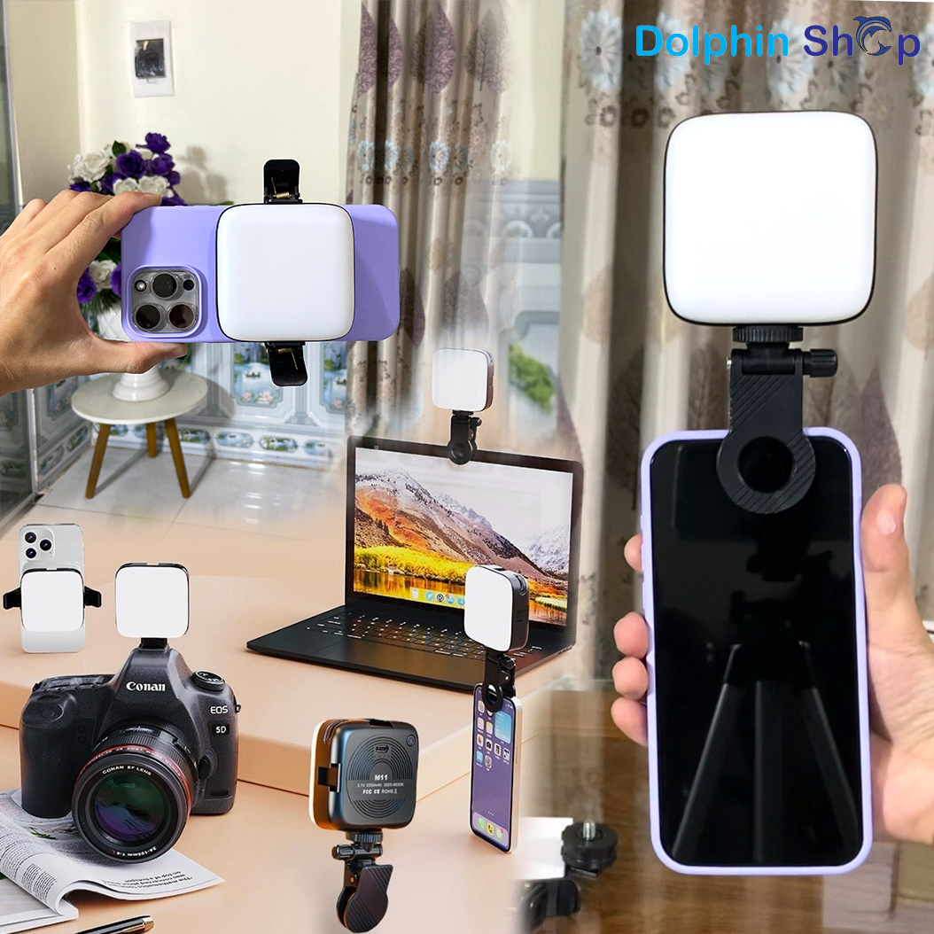 Đèn led mini chụp ảnh m11 siêu sáng hỗ trợ ánh sáng cho quay video, livestream, quay vlog