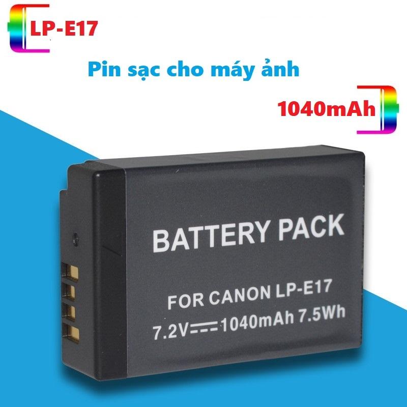 Pin sạc LP-E17 1040mAh cho máy ảnh CANON 750D 760D, 77D, M3, M5, 800D, M6