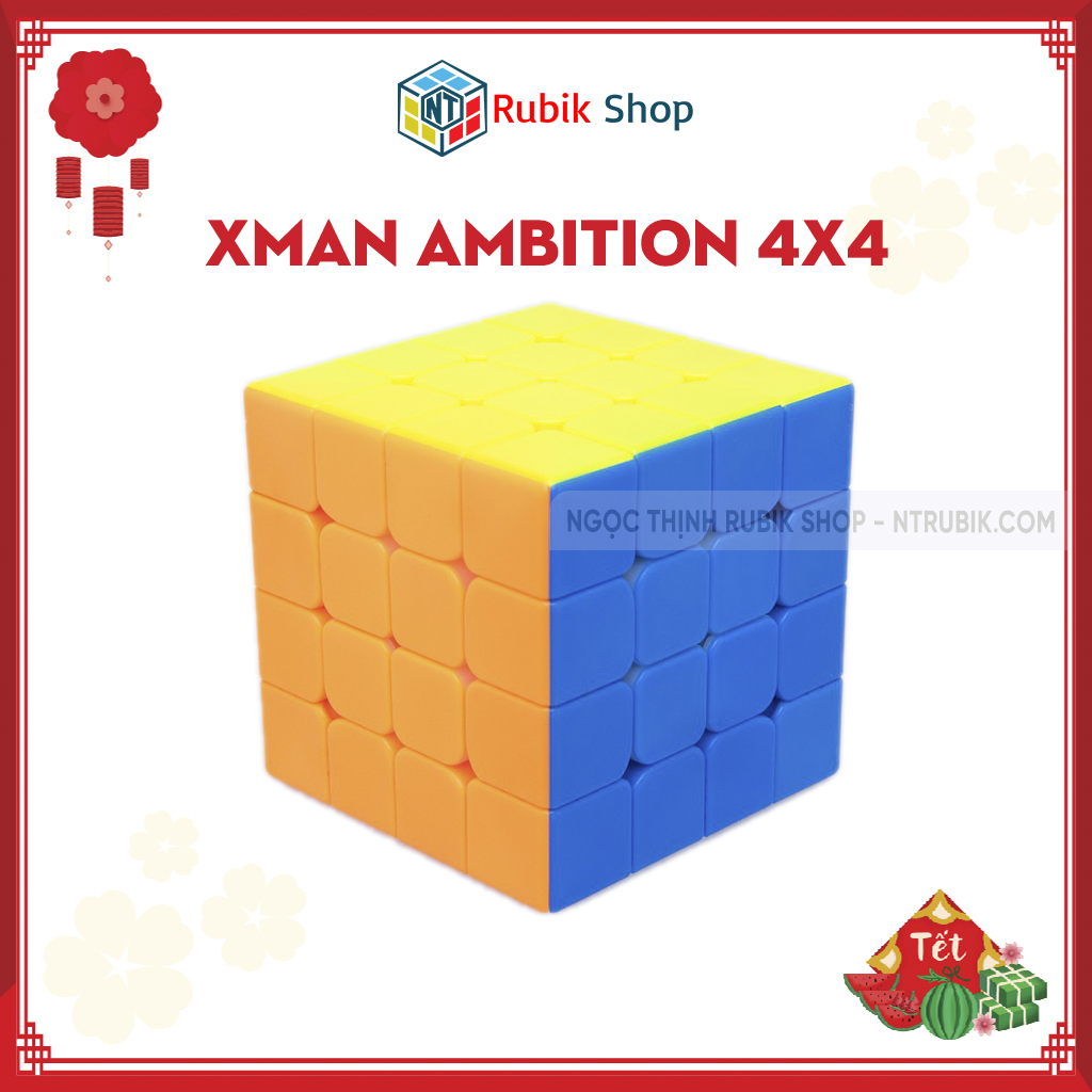 [Hoàn tiền 10%][Siêu phẩm] Rubik 4x4x4 QiYi Xman Ambition M stickerless (Có Nam Châm)