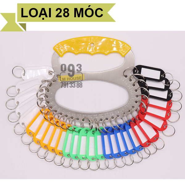 Móc Treo Giữ Chìa Khóa Móc Khóa Có Đánh Móc Treo Kèm Thẻ Ghi Nhớ, Tay Cầm Giữ Chìa Khóa Số 18 cái 28 cái