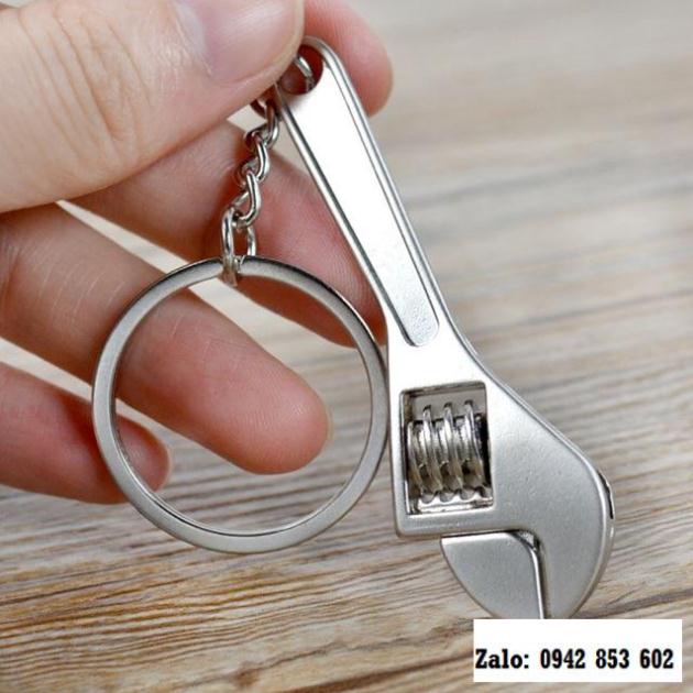 Móc khoá Mỏ lết mini inox