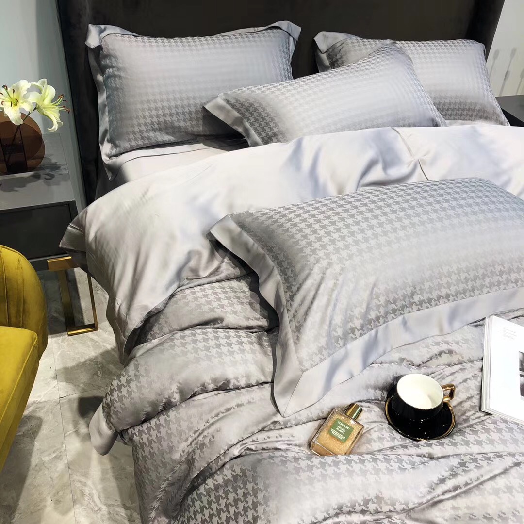[LỤA TENCEL 100S 5D TC/5D005] - Bộ Chăn Ga Hạ Vy 04 món , Đẳng cấp