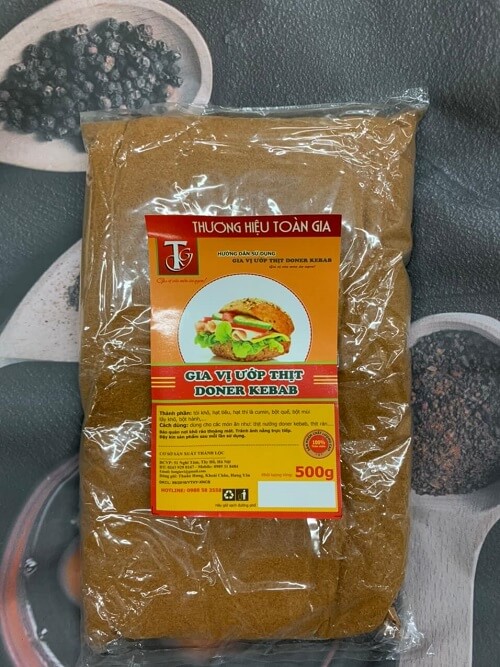 Gia vị ướp thịt doner kebab