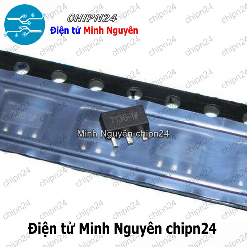 [4 con] (SOP) IC Dán HT7136 SOT-89 (SMD) (7136-1 3.6V 30mA) - HH003665