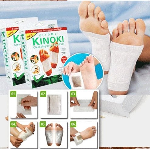 [HCM]HỘP 10 MIẾNG DÁN THẢI ĐỘC BÀN CHÂN KINOKI