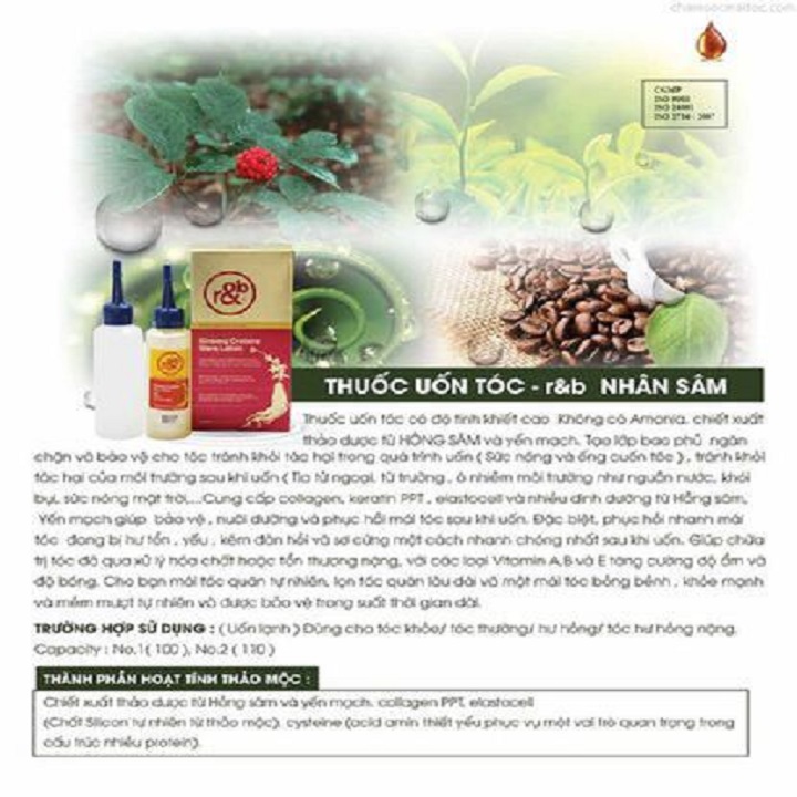 [HCM]Thuốc uốn tóc hồng sâm Hàn Quốc
