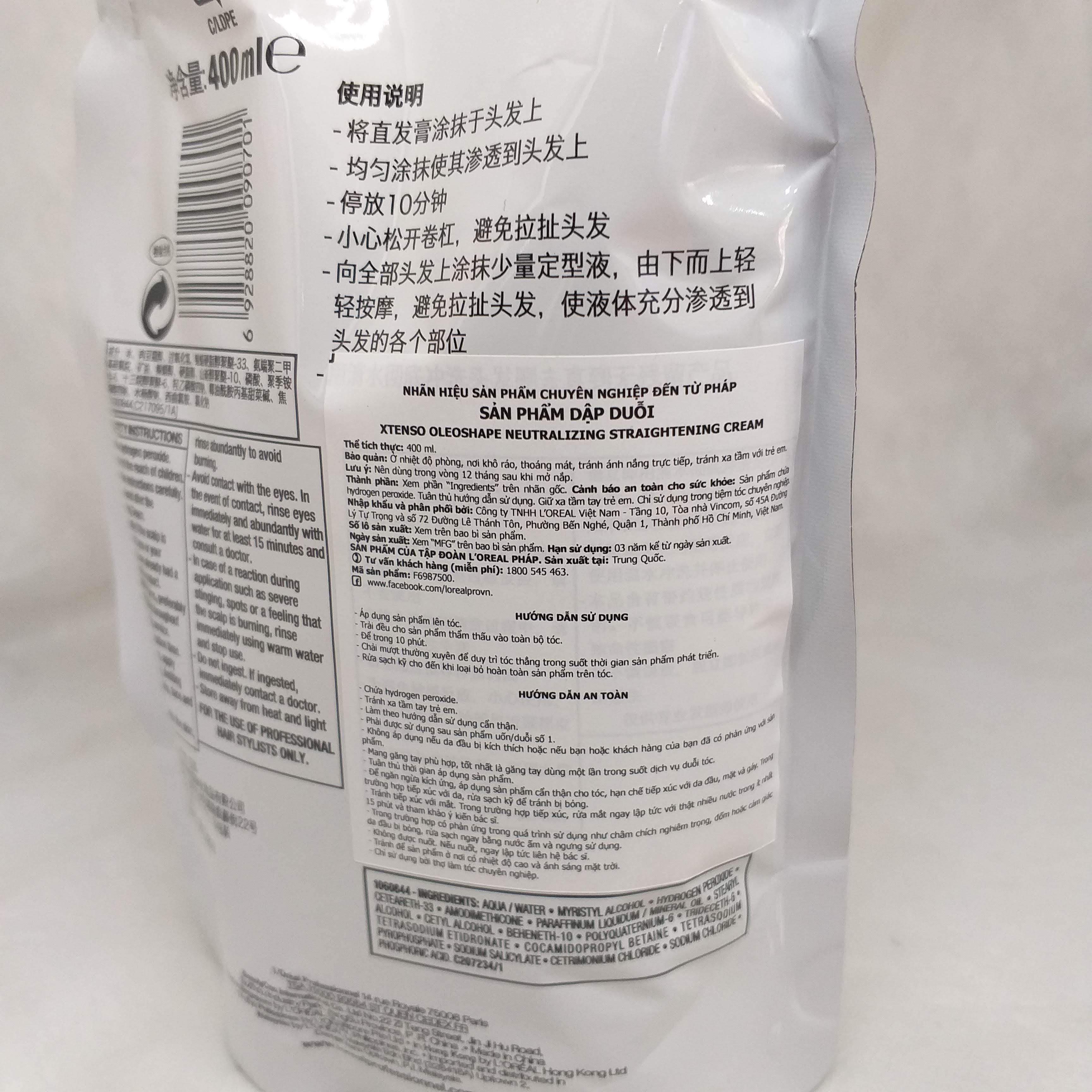 Kem dập duỗi Loreal 400ml