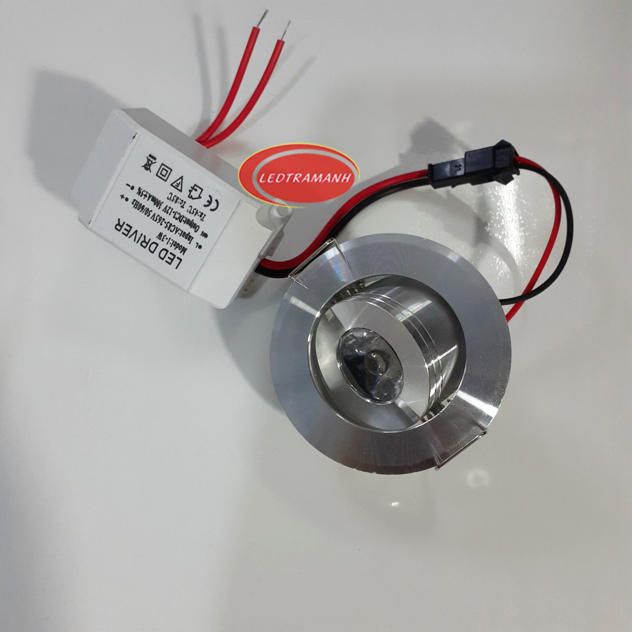 Đèn led âm trần mắt ếch 1w khoét lỗ 45mm