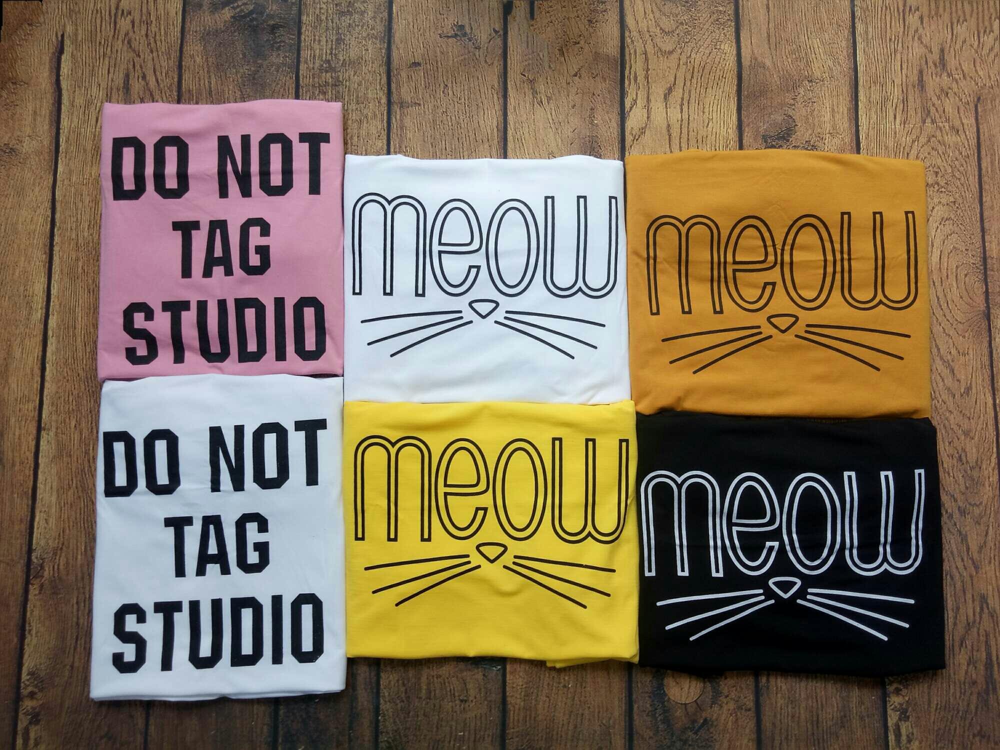 Đầm Suông Nữ in chữ Mèow