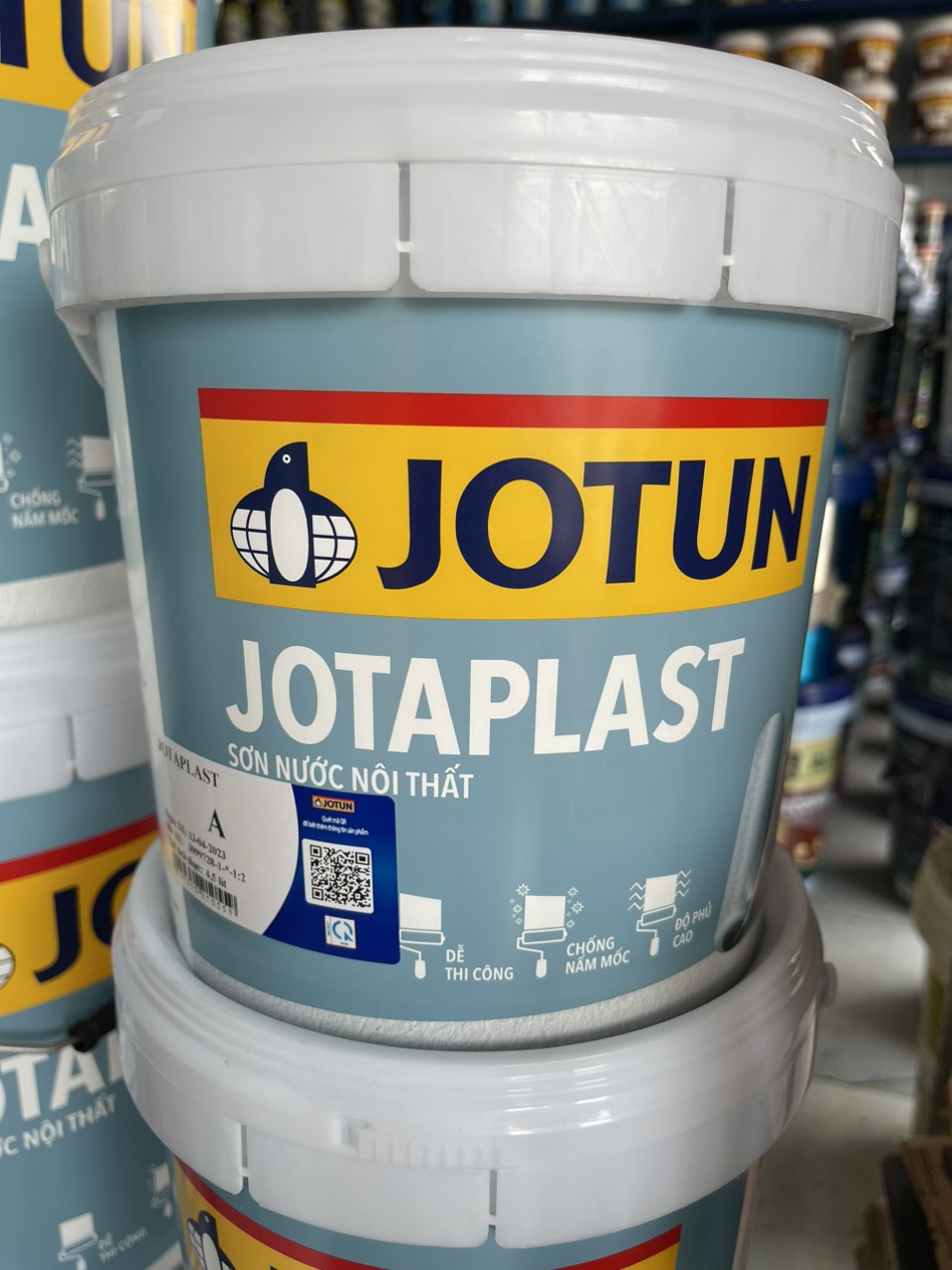 Hcm / sơn nội thất jotun jotaplast white 5lít / 17lít. dễ thi công kinh tế giá rẻ