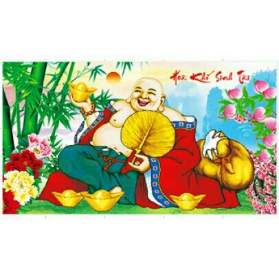 Tranh đính đá di lạc kích thước :90×50cm