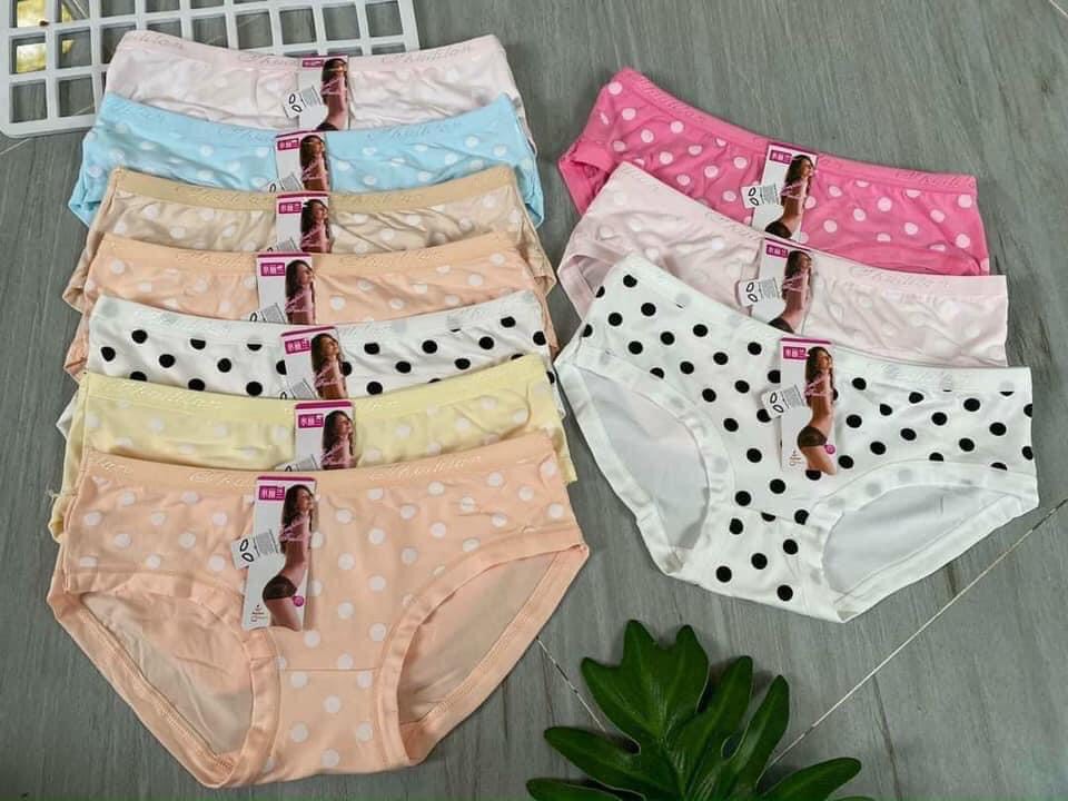 Combo 09 quần lót nữ chấm bi