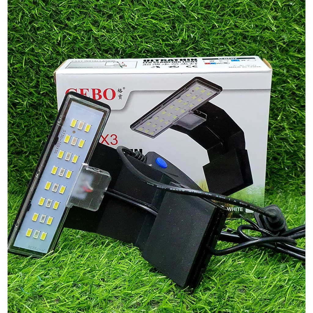 Đèn led kẹp m-180 vipsun - gebo x3 dành cho bể cá cảnh thủy sinh