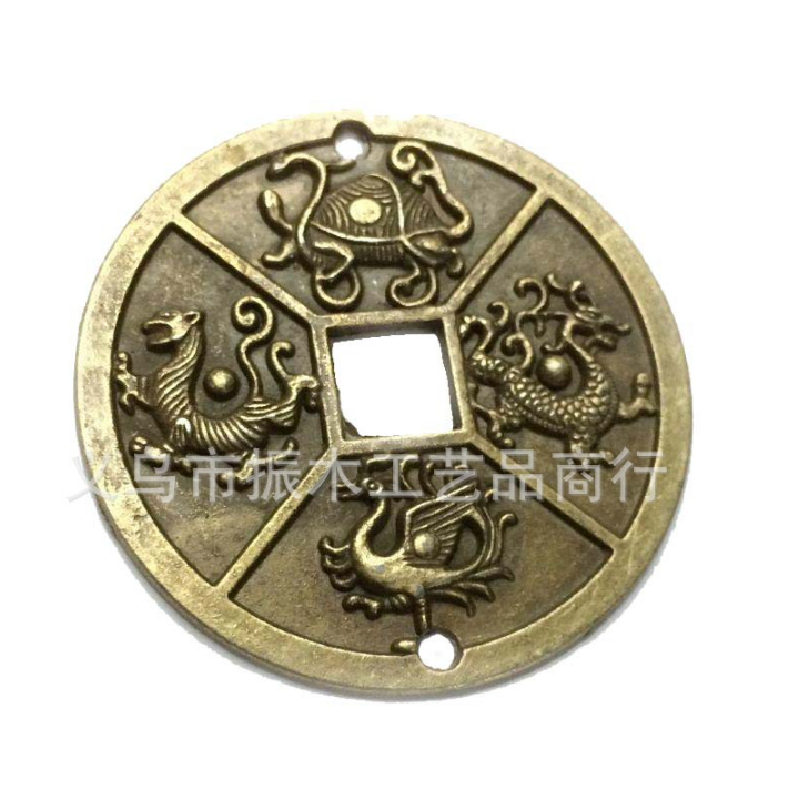Combo 2 Đồng Xu Tứ Linh Phong Thủy