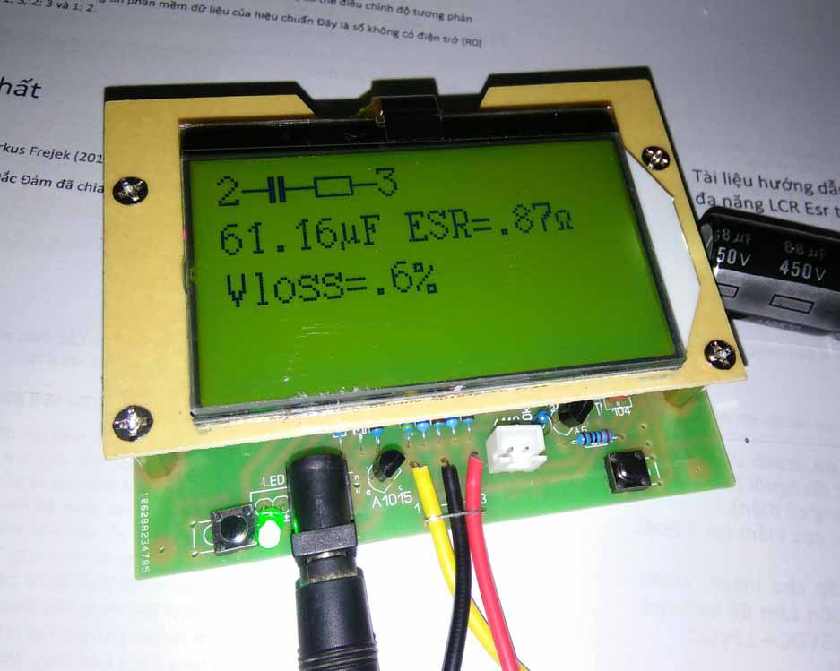 Máy test linh kiện đa năng LCR (đo tụ, trở, transitor, fet, cuộn cảm, diode…) LKTM-2017