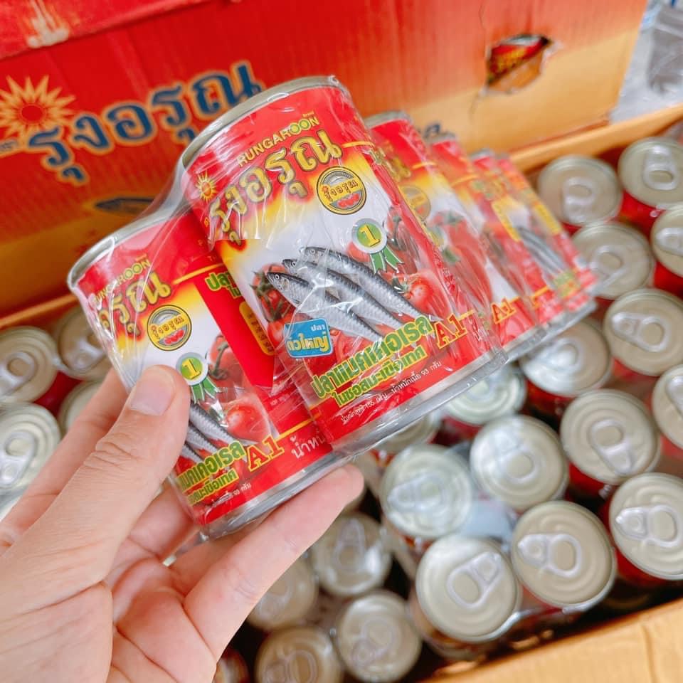 Cá mòi sốt cà Rungaroon Thái Lan 1lốc 10lon