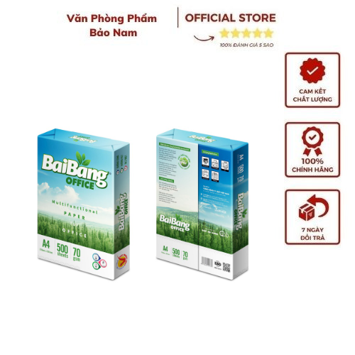 Giấy in, photo a4 bãi bằng định lượng 70gsm - 500 tờ 1 tập