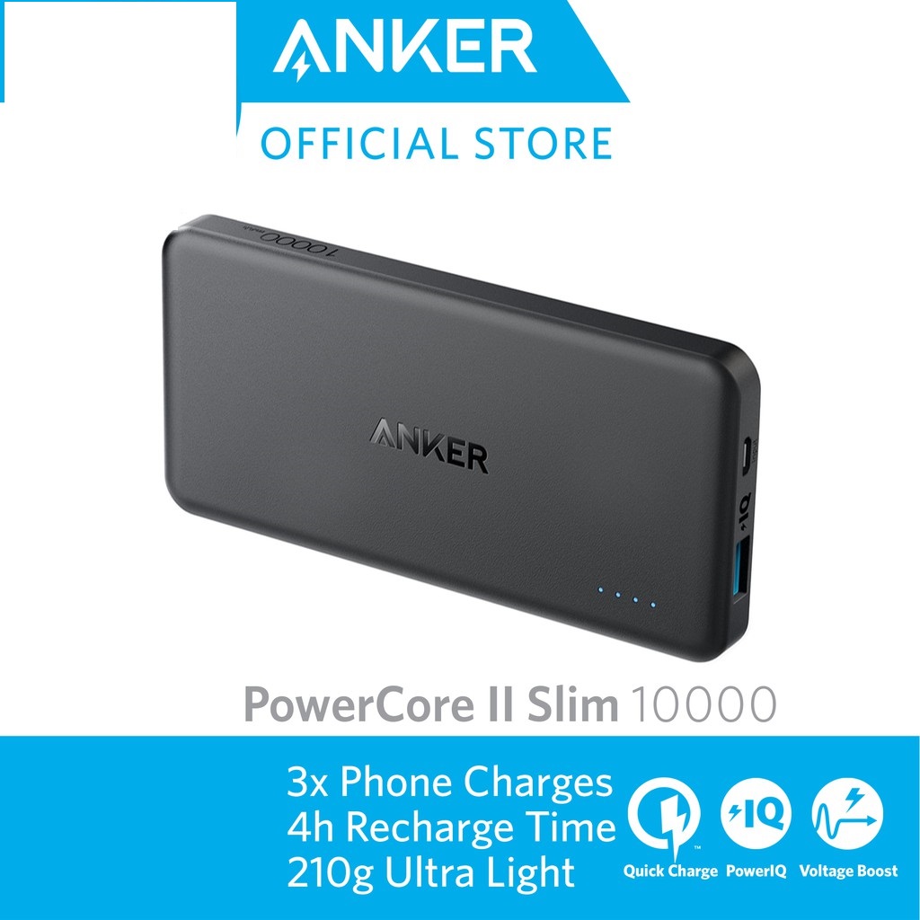Pin sạc dự phòng anker powercore ii slim 10000mah