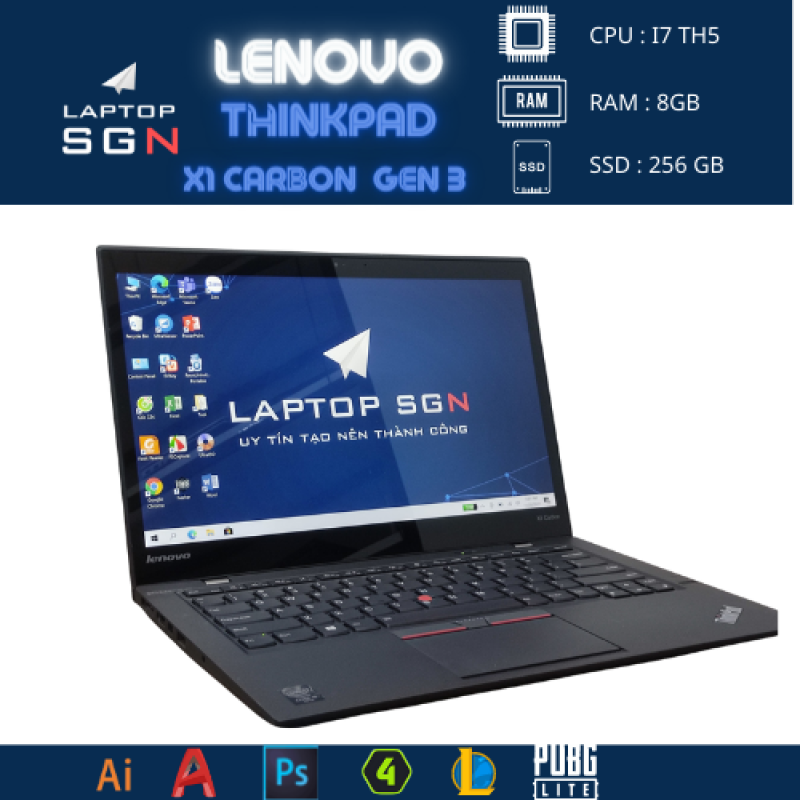 Bảng giá Laptop cũ Lenovo x1 Carbon Gen 3 màn hình 2k có cảm ứng 14in Phong Vũ