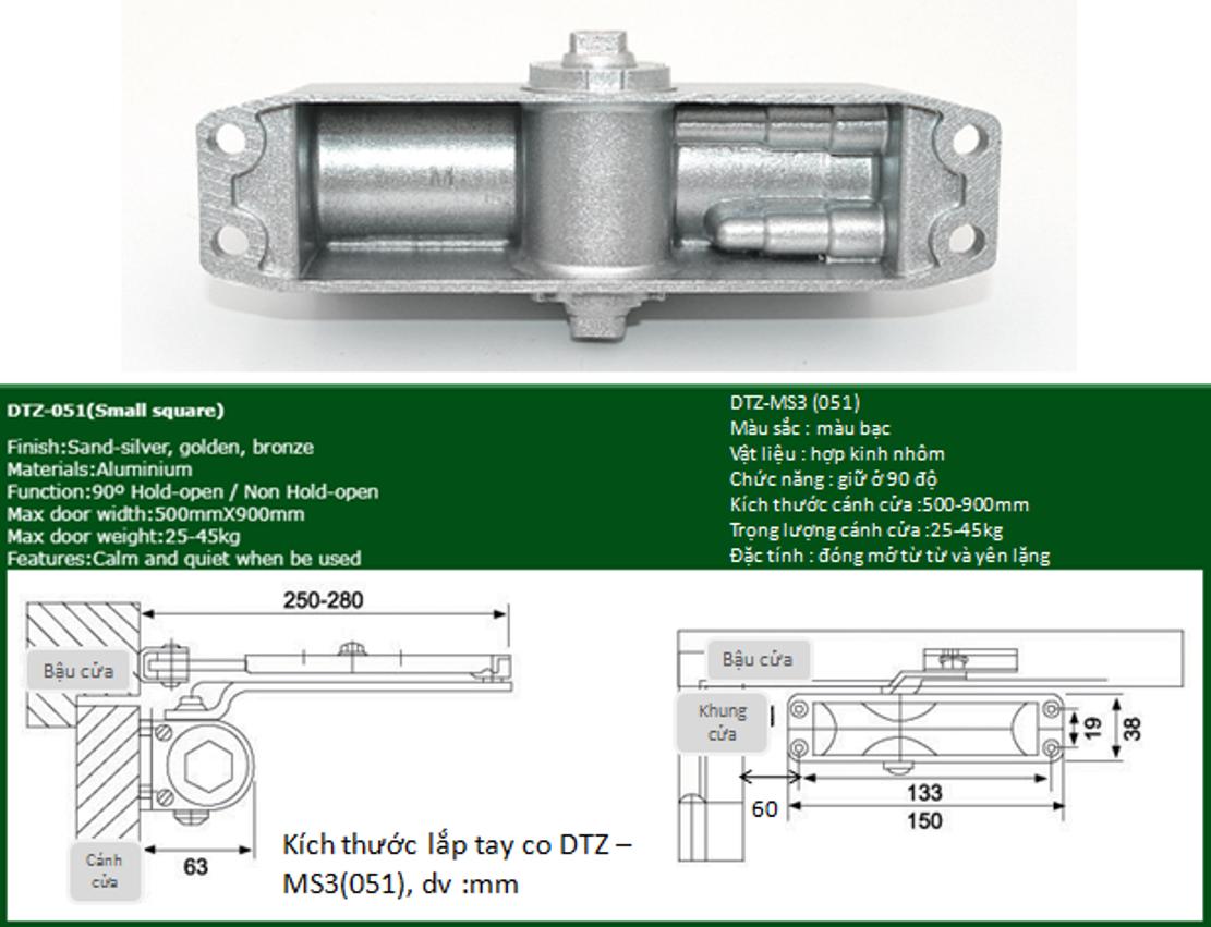 Tay co thủy lực DTZ MS3A - 051