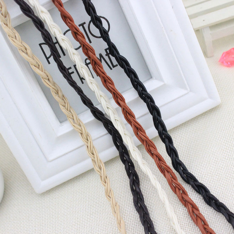 Thắt lưng dây nịt nữ Đa năng dây chuyền dột eo mang đầm váy áo khoác mũ nón lá bện rít da dài