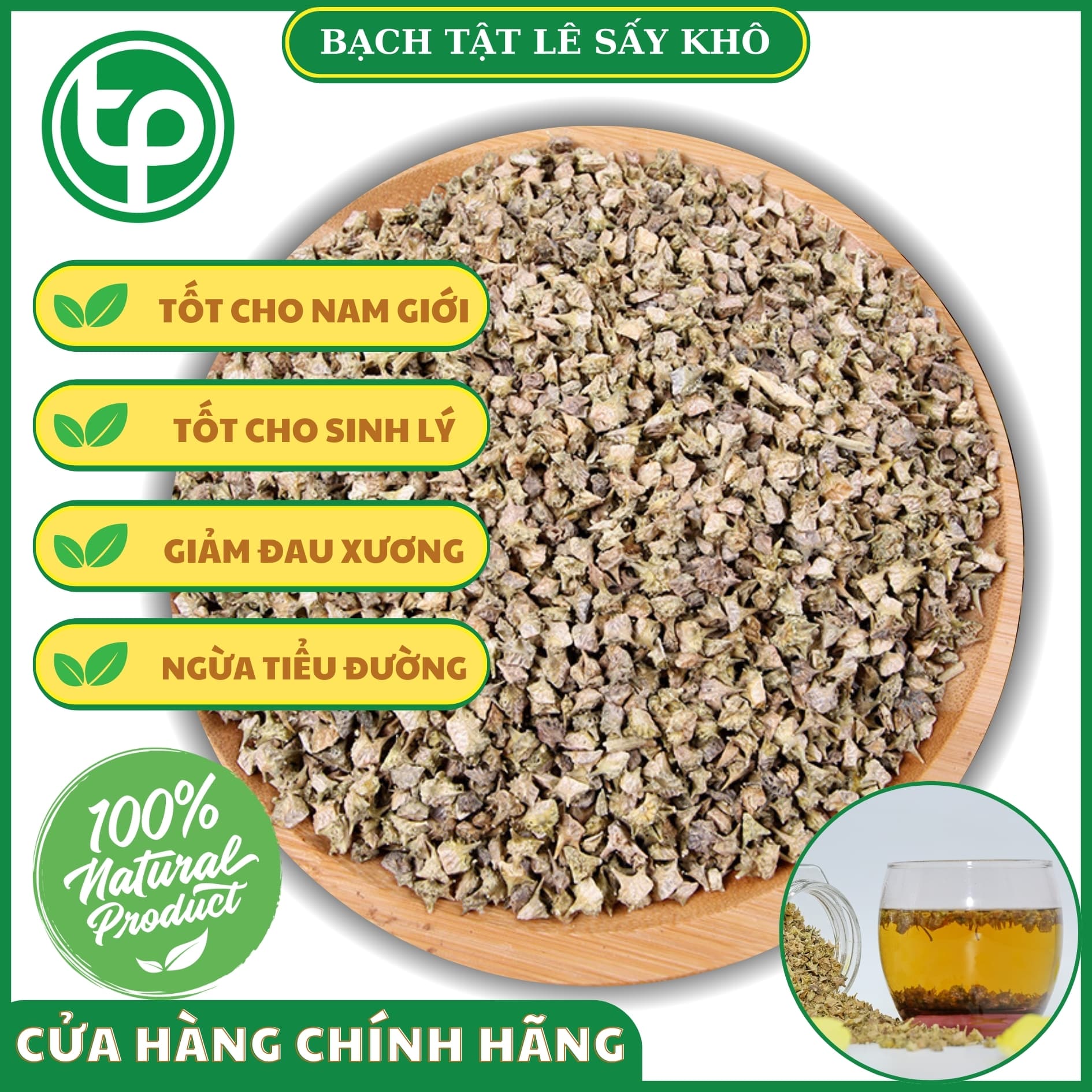 Bạch tật lê khô 500g - Thảo Dược Tấn Phát