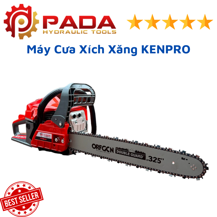 Máy cưa xích xăng kenpro - công suất 2400w - lam cưa 20 inch - bảo hành 6 tháng