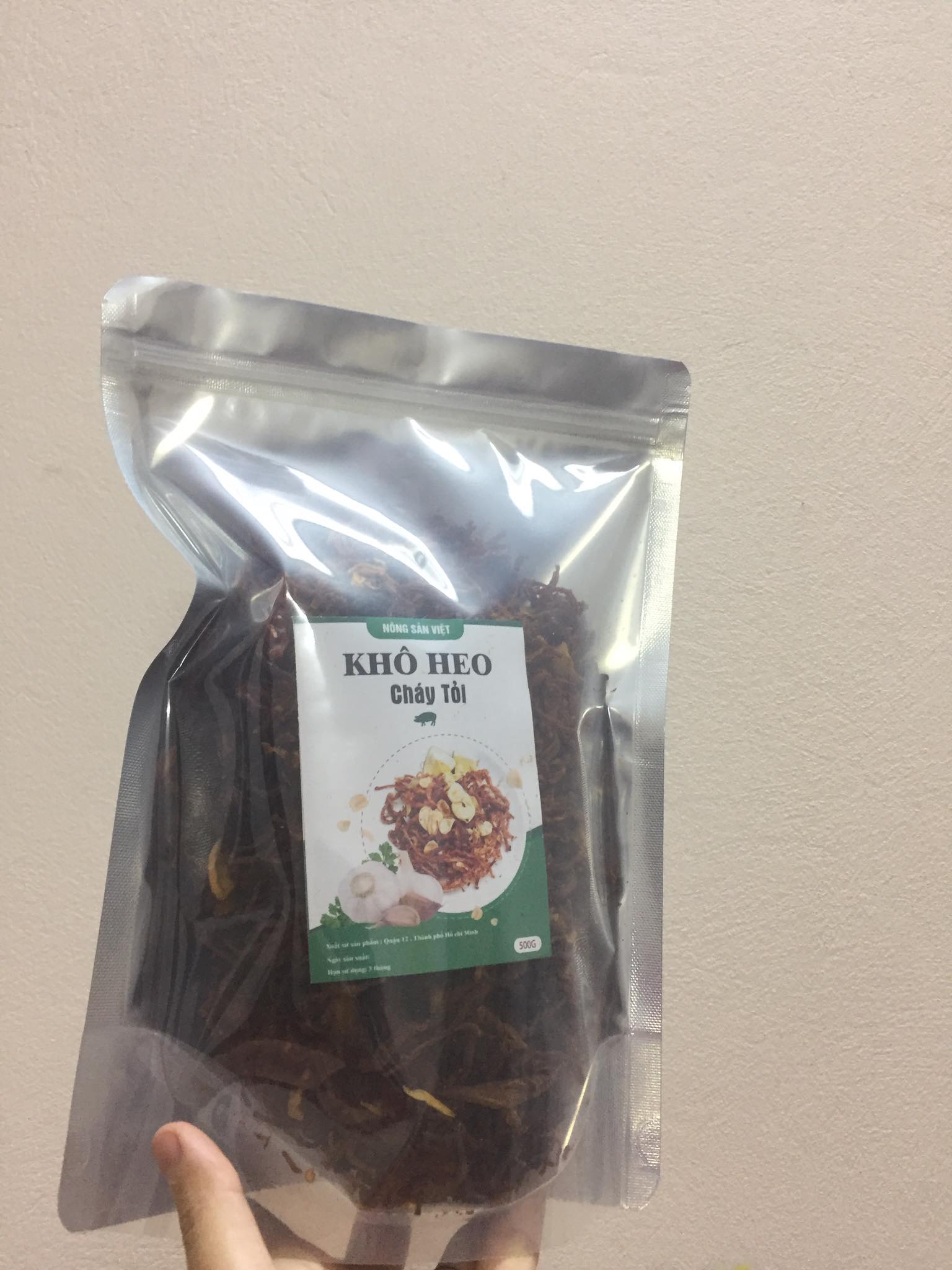 500gr Heo khô cháy tỏi (sợi nhỏ)
