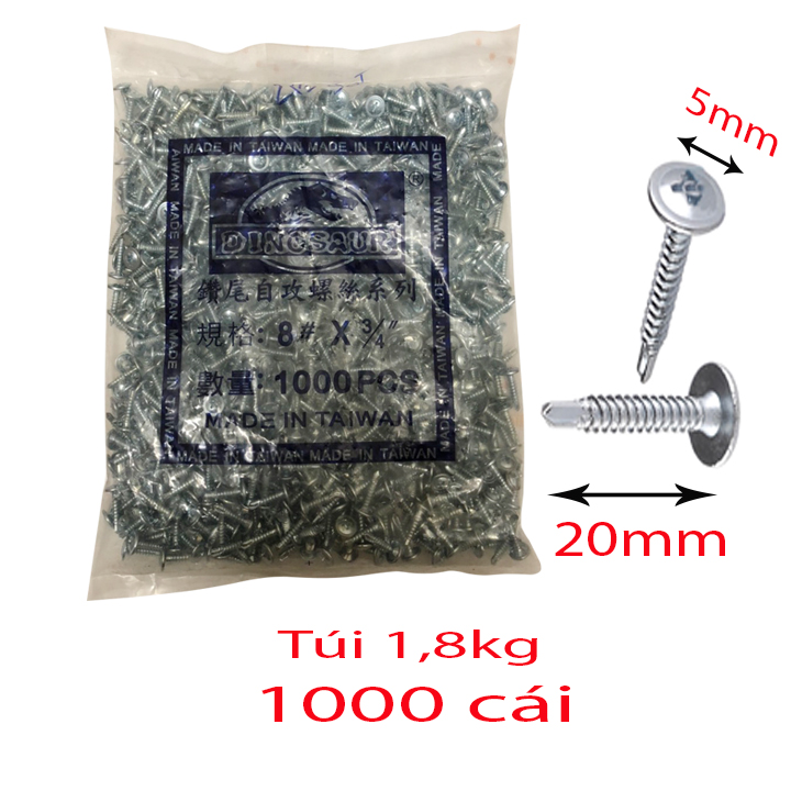 Vít tự khoan dài 2cm - túi 1000 cái