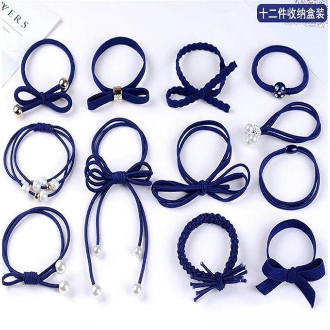 Sét 12 dây buộc tóc Hàn Quốc