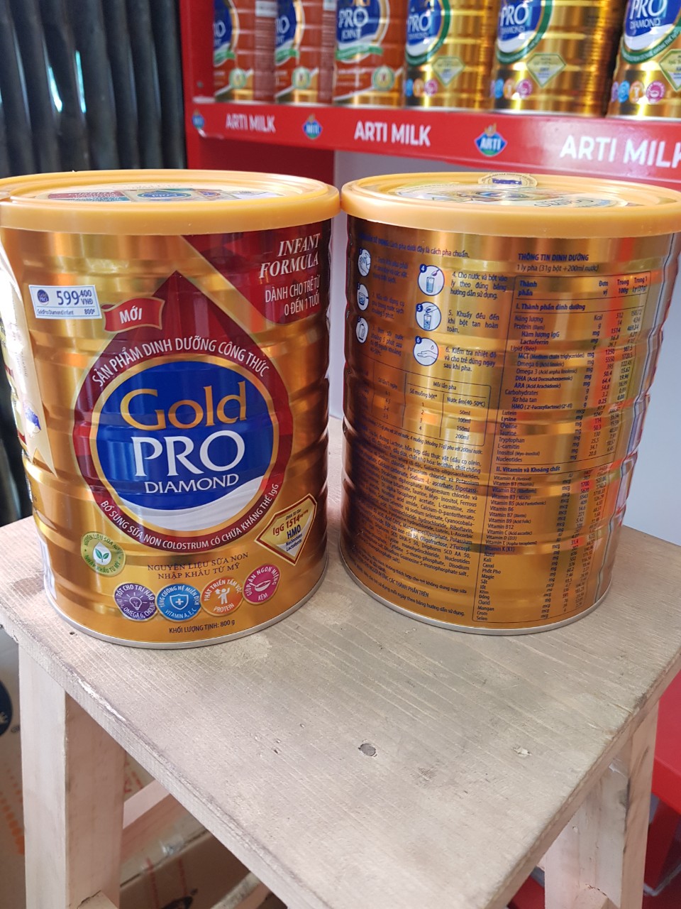 Sữa bột Arti Gold Pro Diamond 0-1 Tuổi 800g