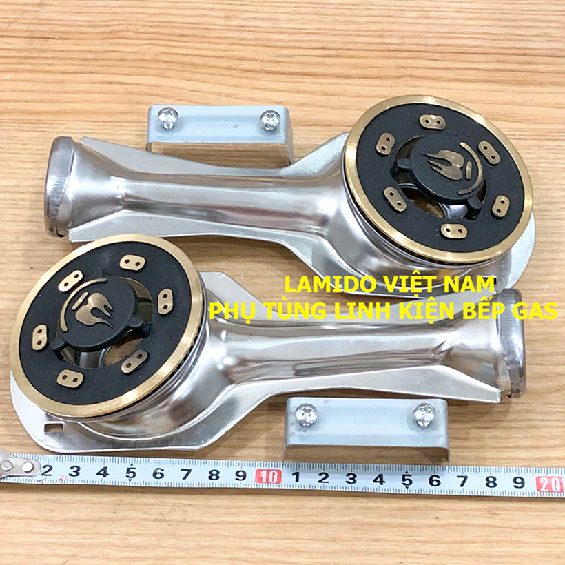 Điếu inox + Đầu Đốt sen chia lửa bếp gas chén đồng 78 loại LỚN  MS01- [ HỎA TỐC ] [LINH KIỆN] - ( Kèm Bass gắn + Vít)