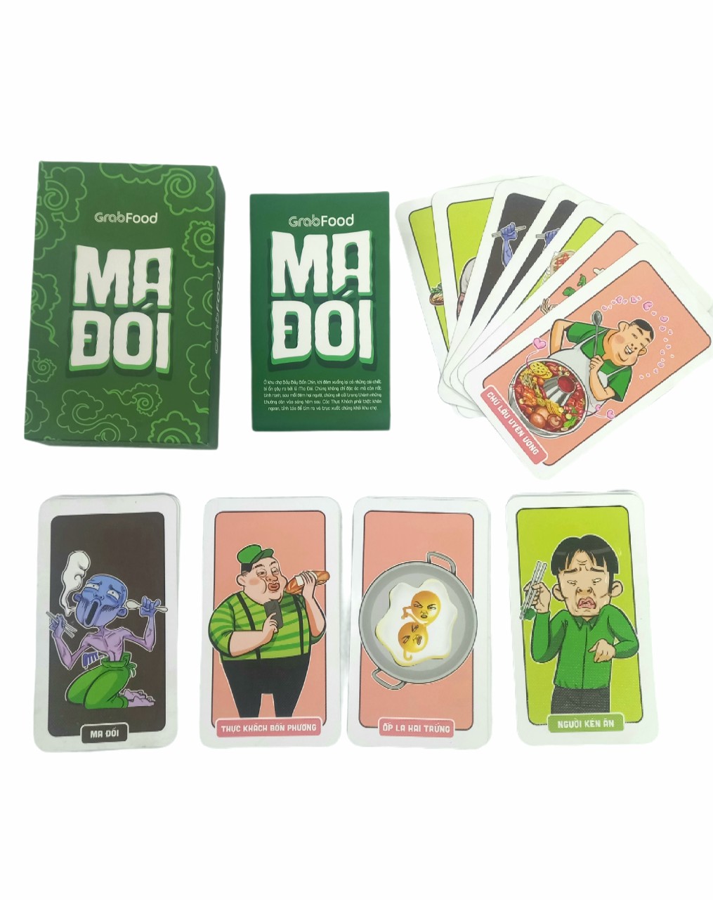Thẻ bài trò chơi ma đói grabfood