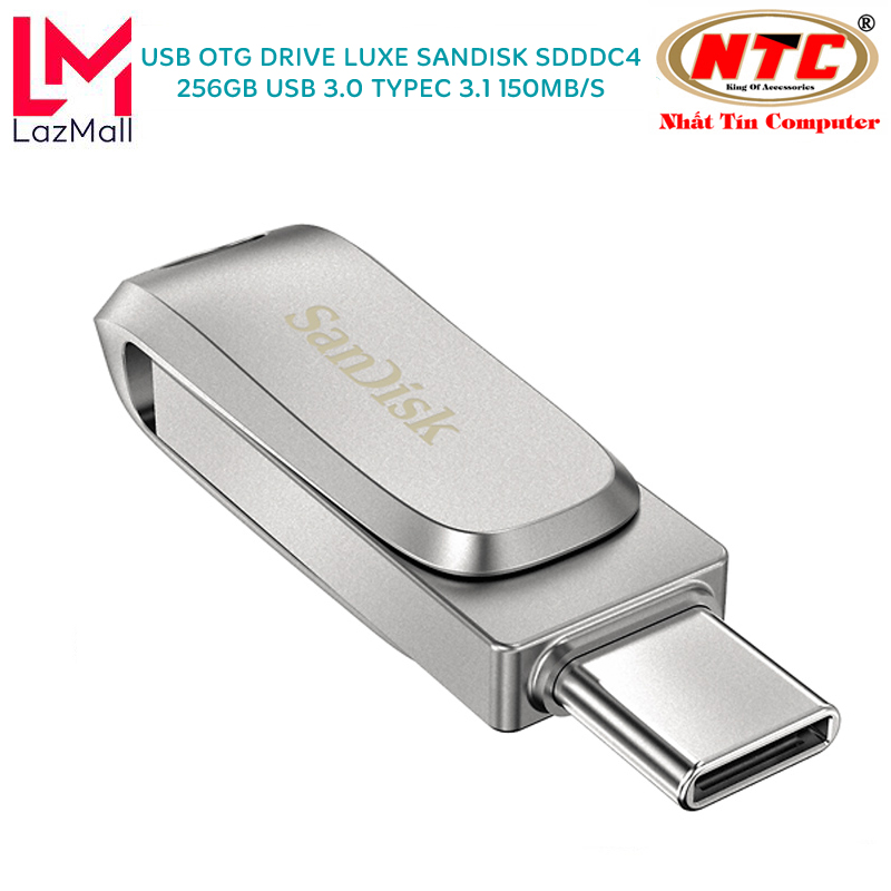 Usb otg sandisk ultra dual drive luxe usb type-c 3.1 512gb 150mb/s - vỏ kim loại cao cấp - nhat tin authorised store
