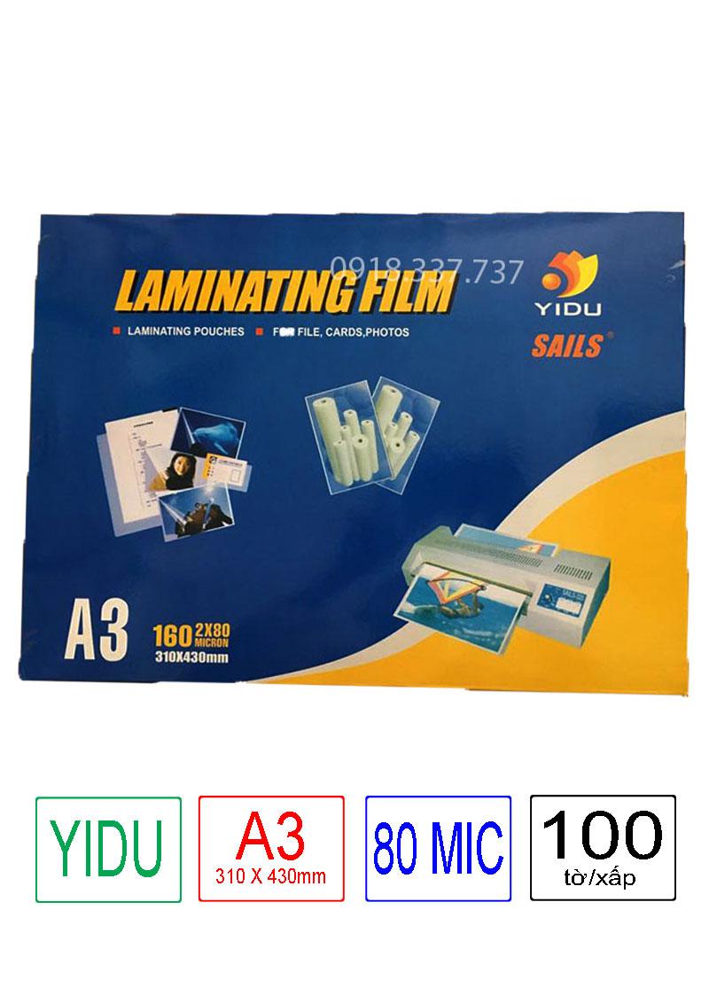 [HCM]Giấy ép Plastic A3 80 MIC