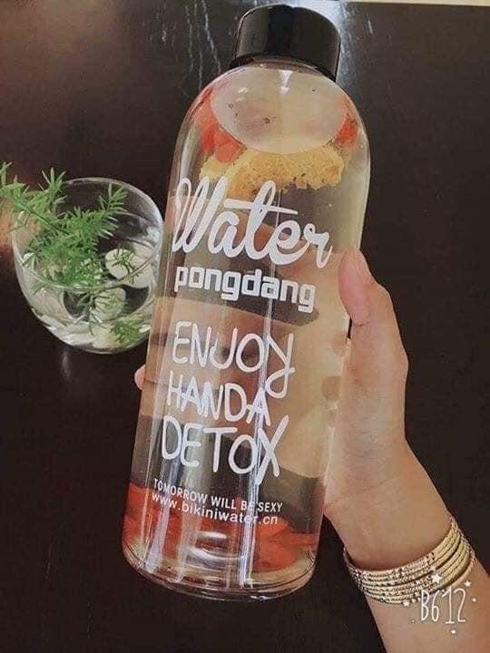 [HCM]Bình detox nhựa 600ml