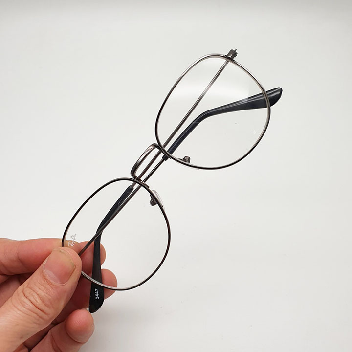 Gọng kính mắt hình vuông kim loại