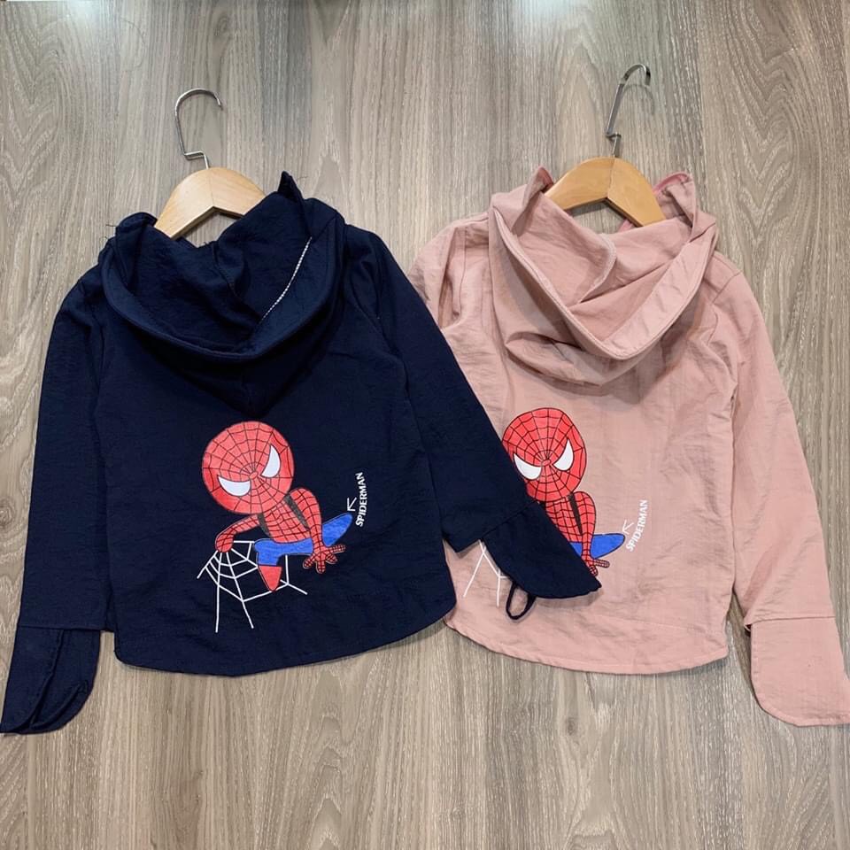 áo chống nắng NGƯỜI NHỆN CHO TRẺ  siêu cute