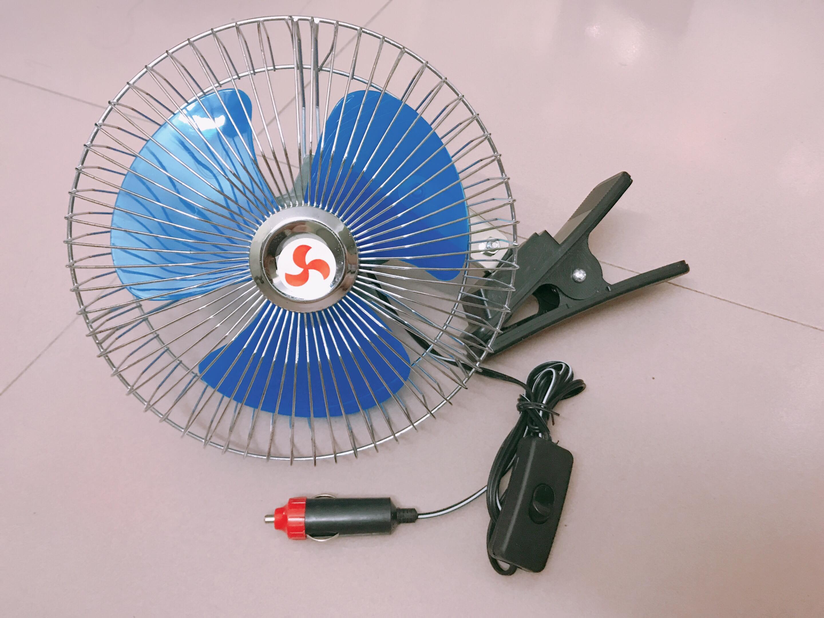 Quạt 12v Tem đỏ (hàng thật không cháy khi cắm ngược)  ( cắm trực tiếp vào ắc quy & ô tô)