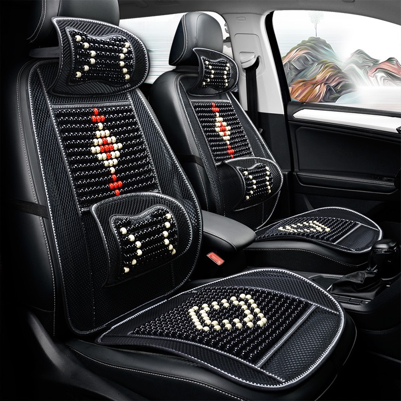 Lót ghế ô tô hạt gỗ massage , lót ghế xe hơi, lót ghế ô tô,tấm miếng đệm lót, nệm massage ghế xe hơi ô tô văn phòng