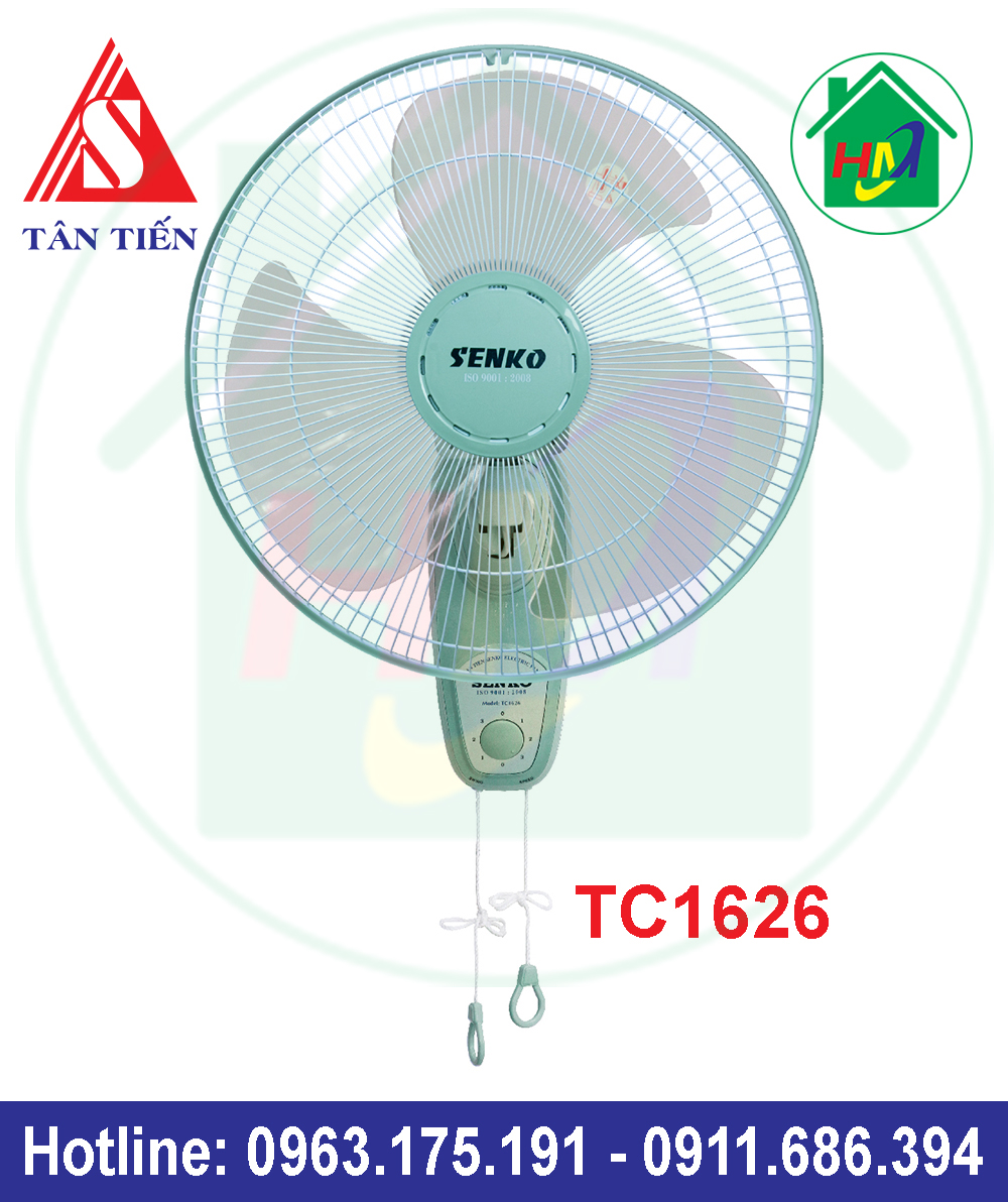 Quạt Treo Tường 2 Dây Senko TC1626