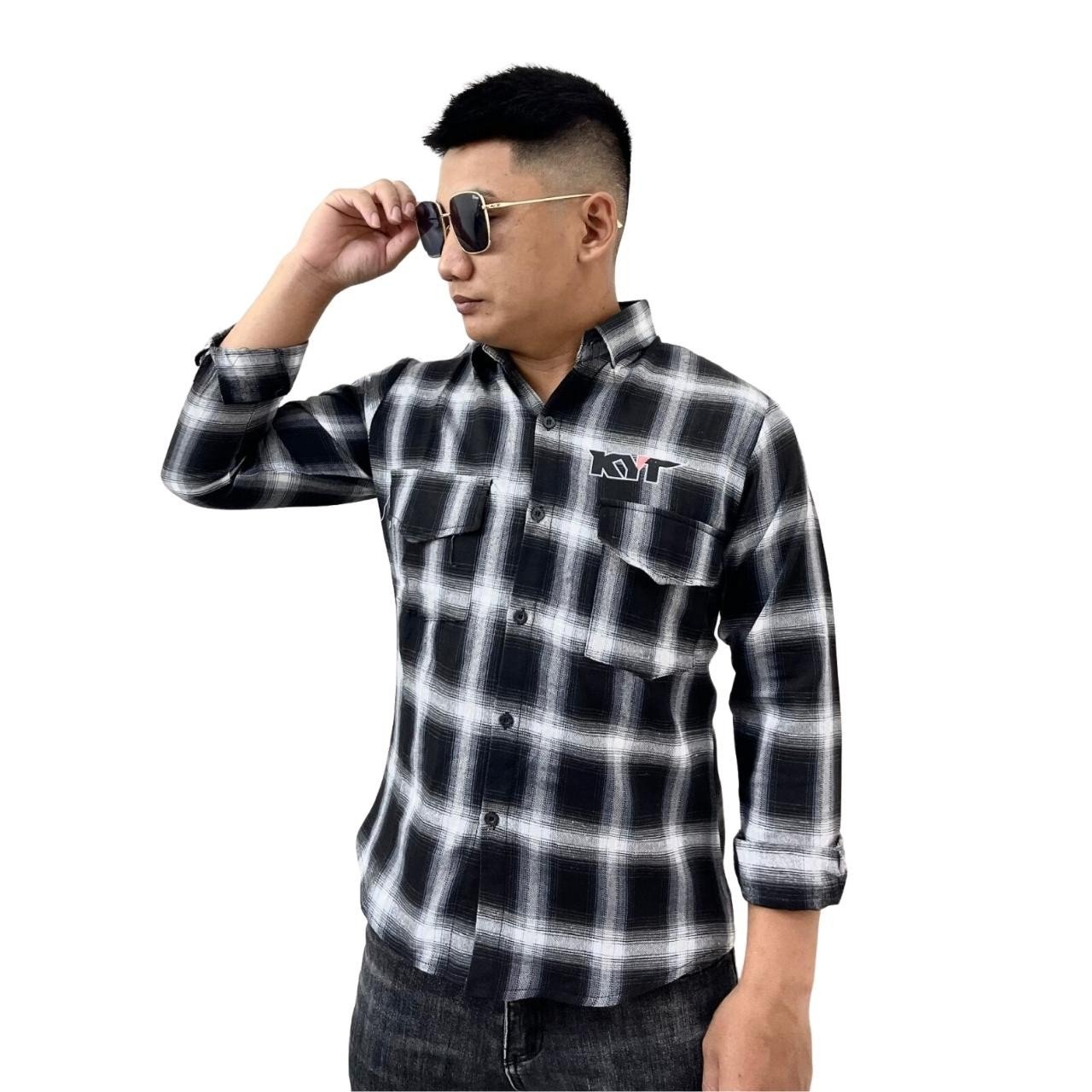 Áo sơ mi nam tay dài KYT cao cấp dễ phối đồ ENZO ASM 1234