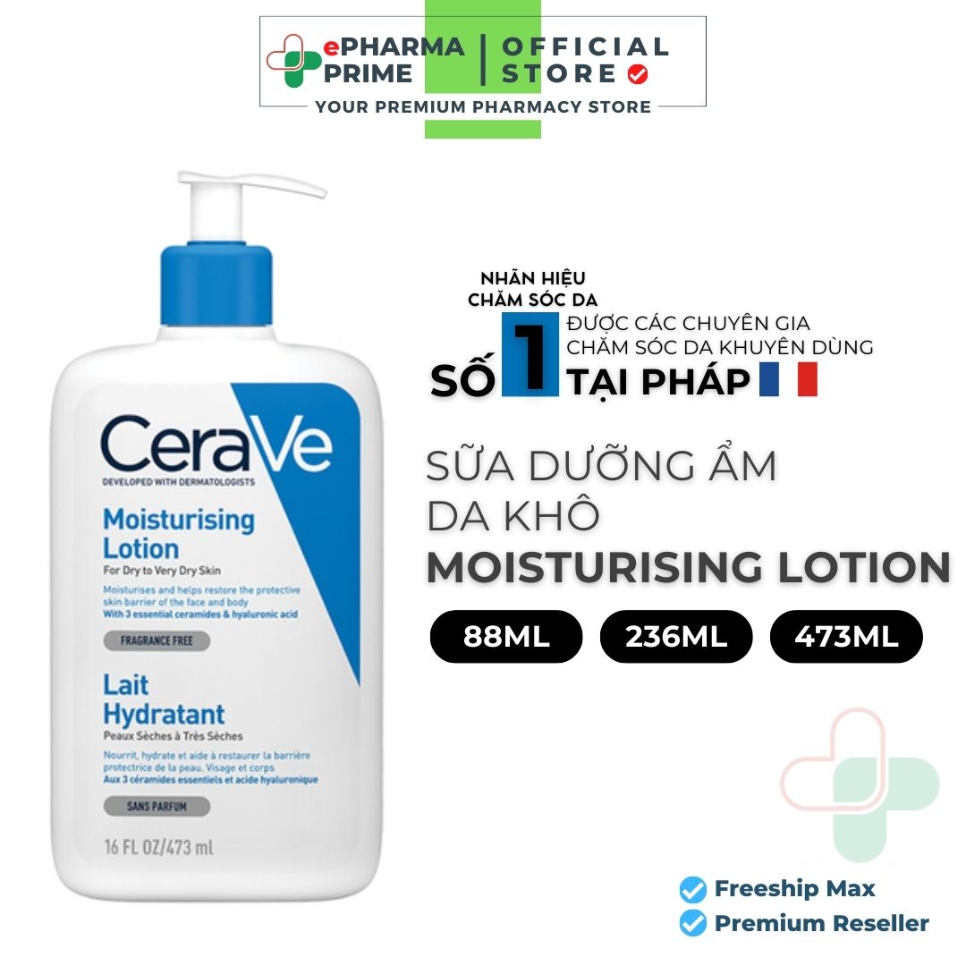Sữa Dưỡng Ẩm CERAVE MOISTURIZING LOTION Cho Da Khô