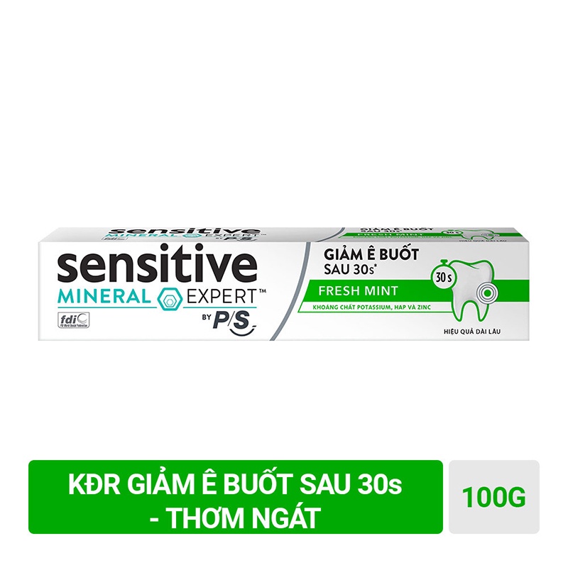 Kem đánh răng Sensitive Mineral Expert By P/S 100g