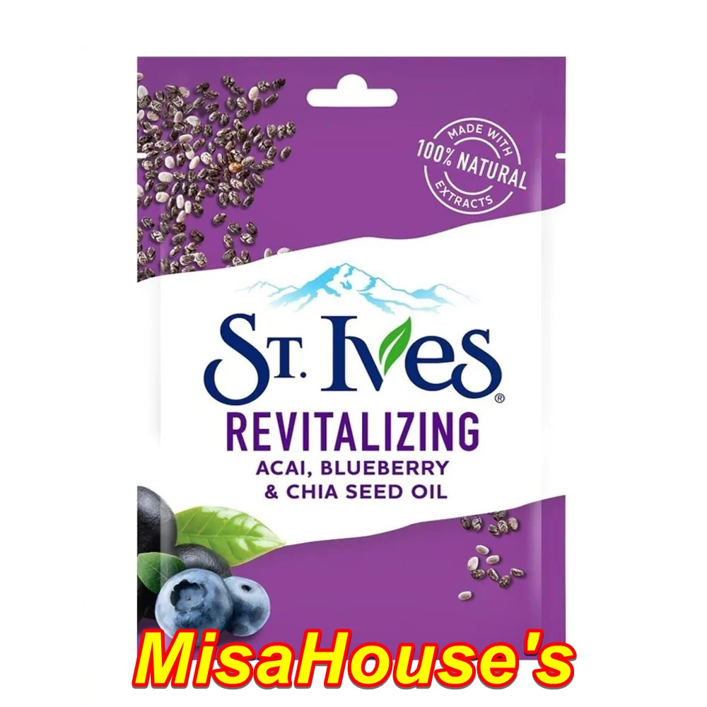 Mặt Nạ Giấy St.Ives Sheet Mask 23ml - Blueberry & Chia Seed