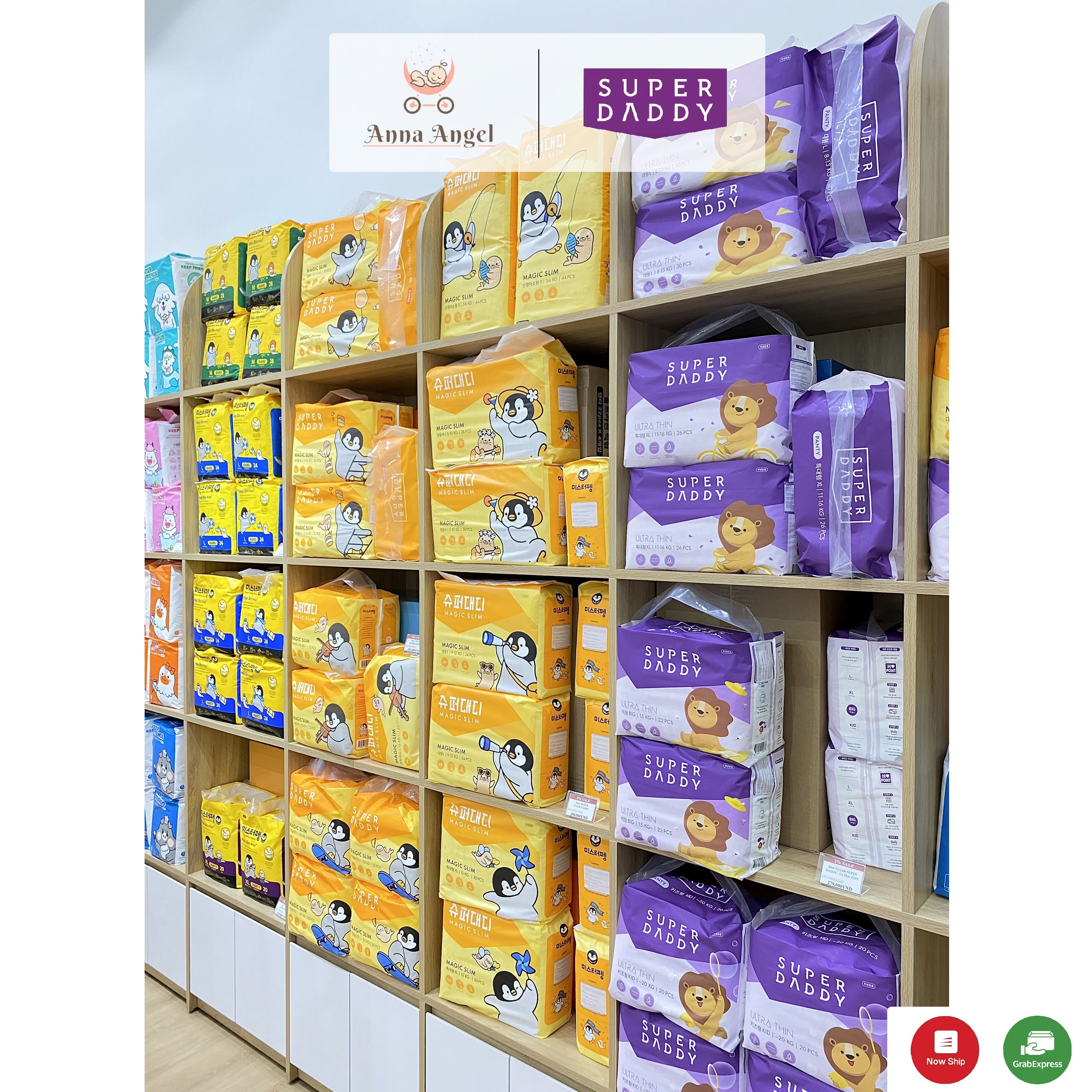 Bỉm quần/dán Super Daddy Hàn Quốc M/L/XL/Big Size