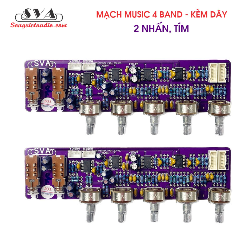 MẠCH MUSIC 4IC 4 BAND - KÈM DÂY