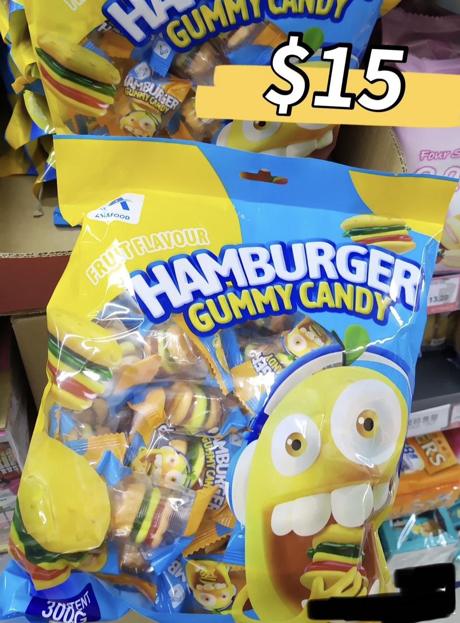 Kẹo dẻo Hamburger 300g