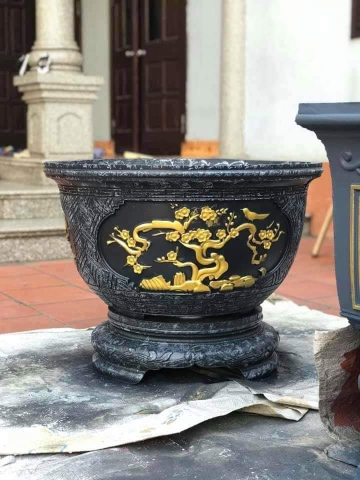 Khuôn đúc chậu cảnh tròn 50 và chân đôn . (khuôn ABS có lòng trong)