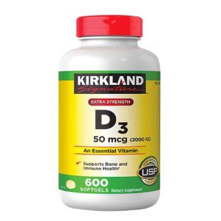 [Hang sale-Date 2024-Giá giảm] Kirkland Viên Uống Bổ Sung Vitamin D3 2000IU 600 Viên thumbnail